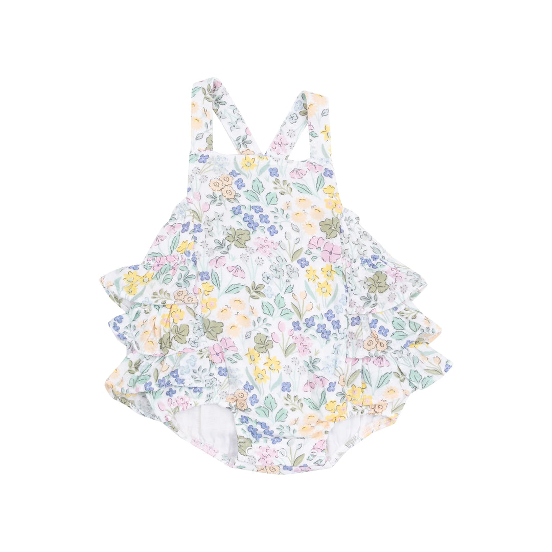 Samantha Floral Ruffle Sunsuit