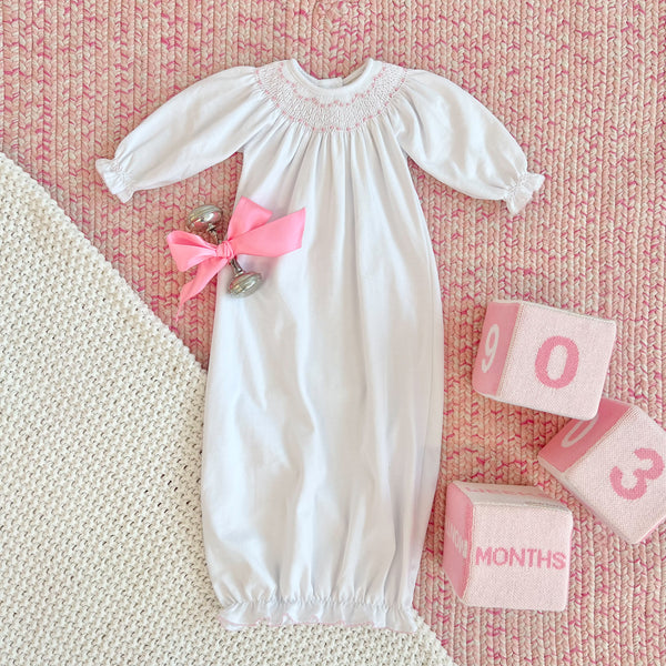 Sweetly Smocked Greeting Gown - Girl