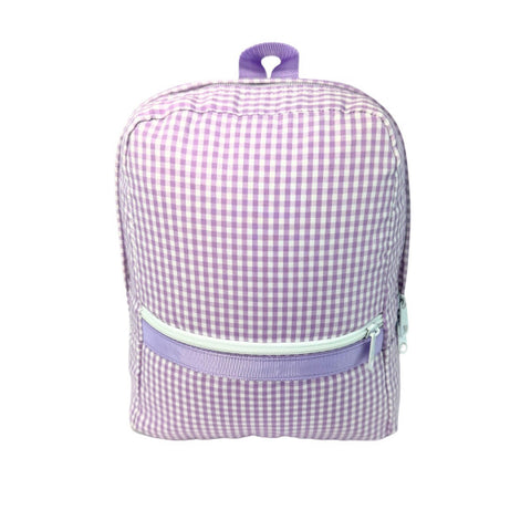 Small Backpack- Lilac Gingham