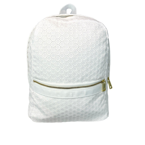 Medium Backpack- Eyelet Love You
