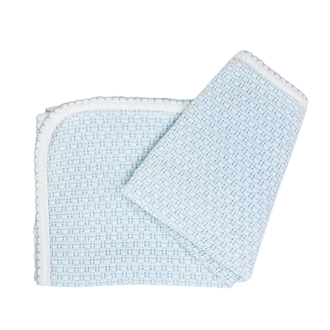 Blue Receiving Blanket- Paty