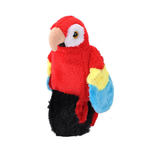 Perching Parrot Scarlet Macaw 7"