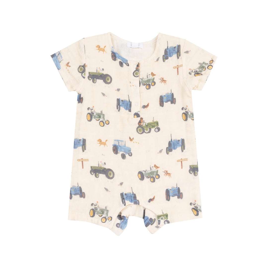 Tractors And Friends Uni Henley Shortall