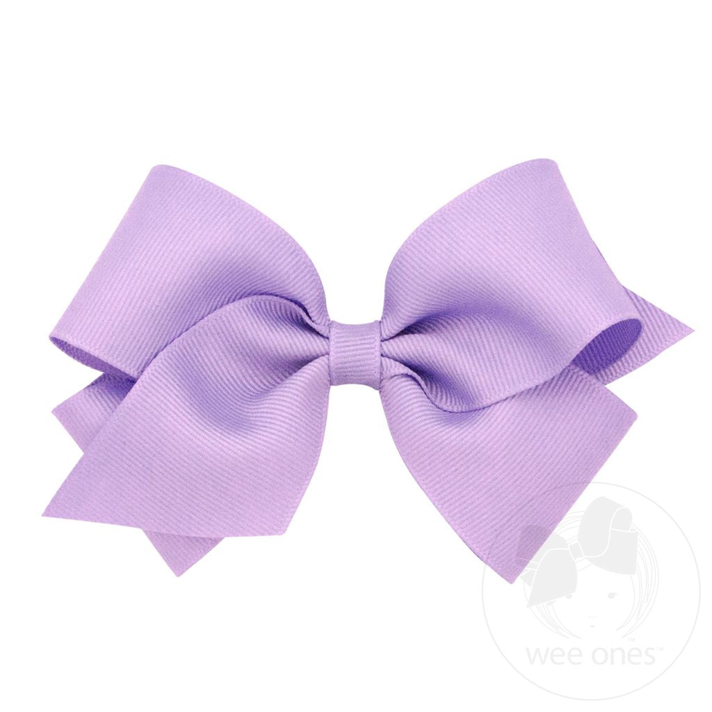 Small grosgrain Bow Light Orchid