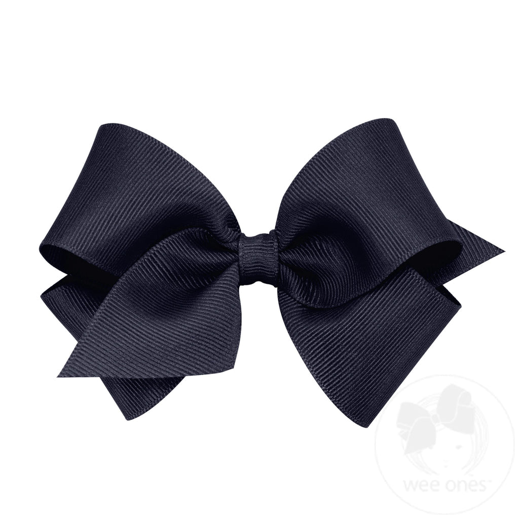 Small grosgrain Bow Navy