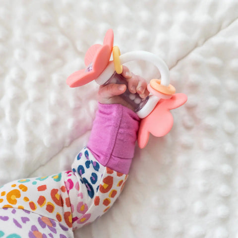 Teether Rattle Toy- Flower