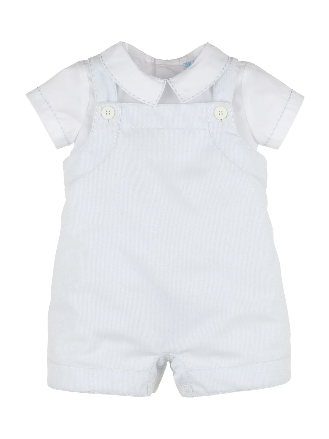 Blue Duotone Romper Set