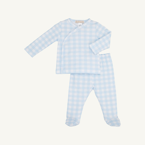 Cameron Cross-Front Set Buckhead Blue Gingham
