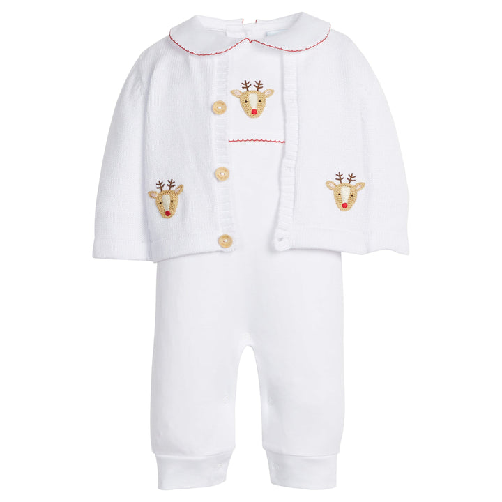 Crochet Playsuit - Reindeer