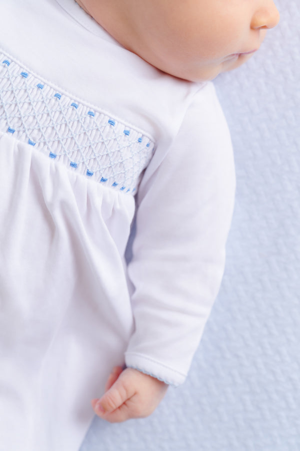 Sweetly Smocked Greeting Gown - Boy