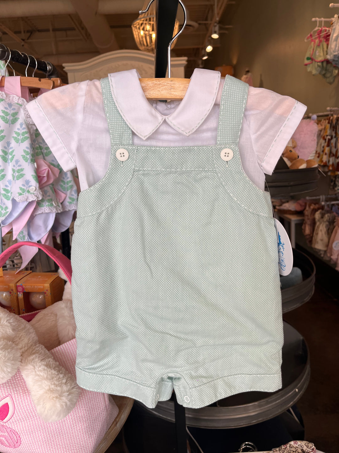 Aqua Duotone Romper Set