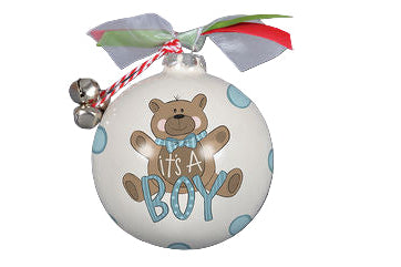 Its A Boy Teddy Bear Ornament