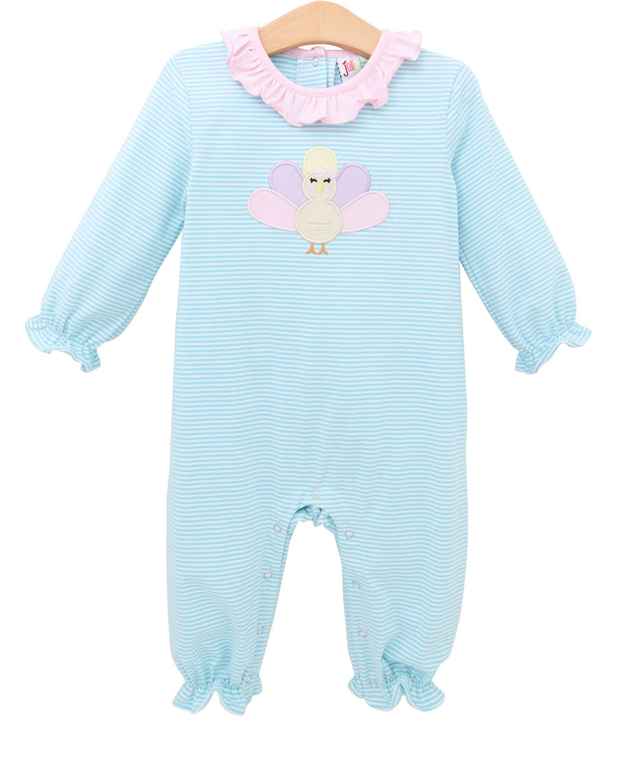 Girl Turkey Ruffle Romper