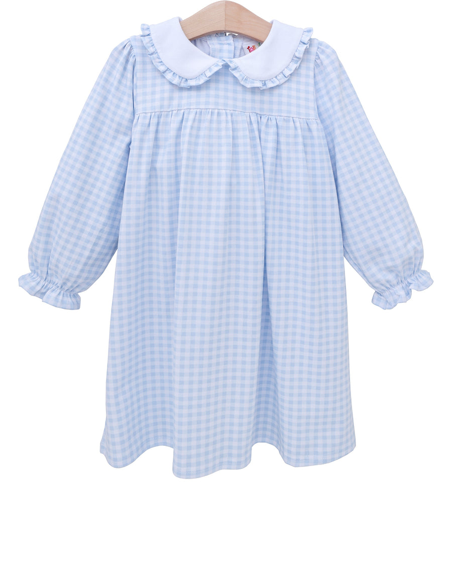 Light Blue Gingham- Catherine Dress