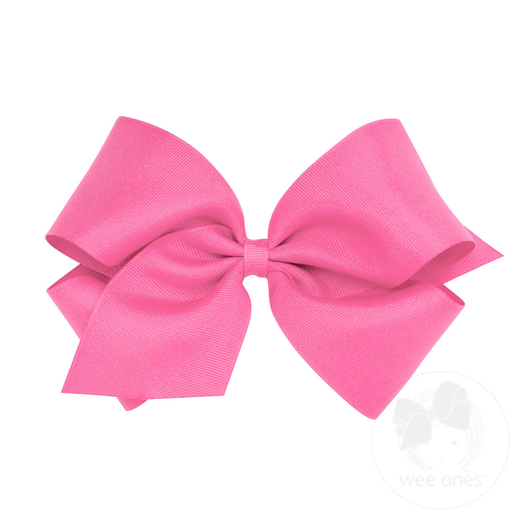 King grosgrain Bow Hot Pink