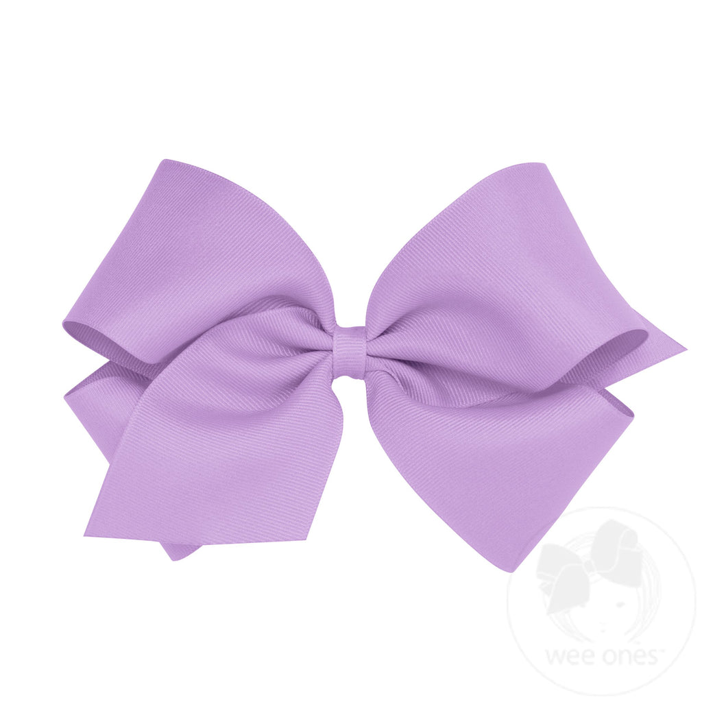 King grosgrain Bow Light Orchid