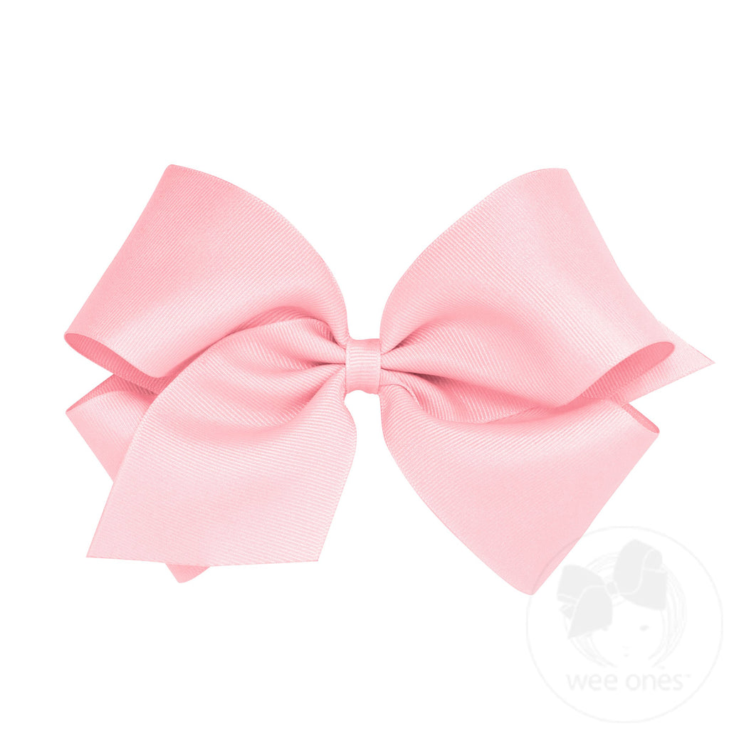 King grosgrain Bow Light Pink