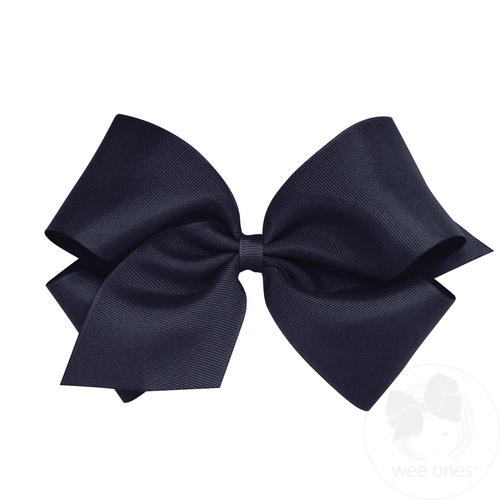 King grosgrain Bow Navy