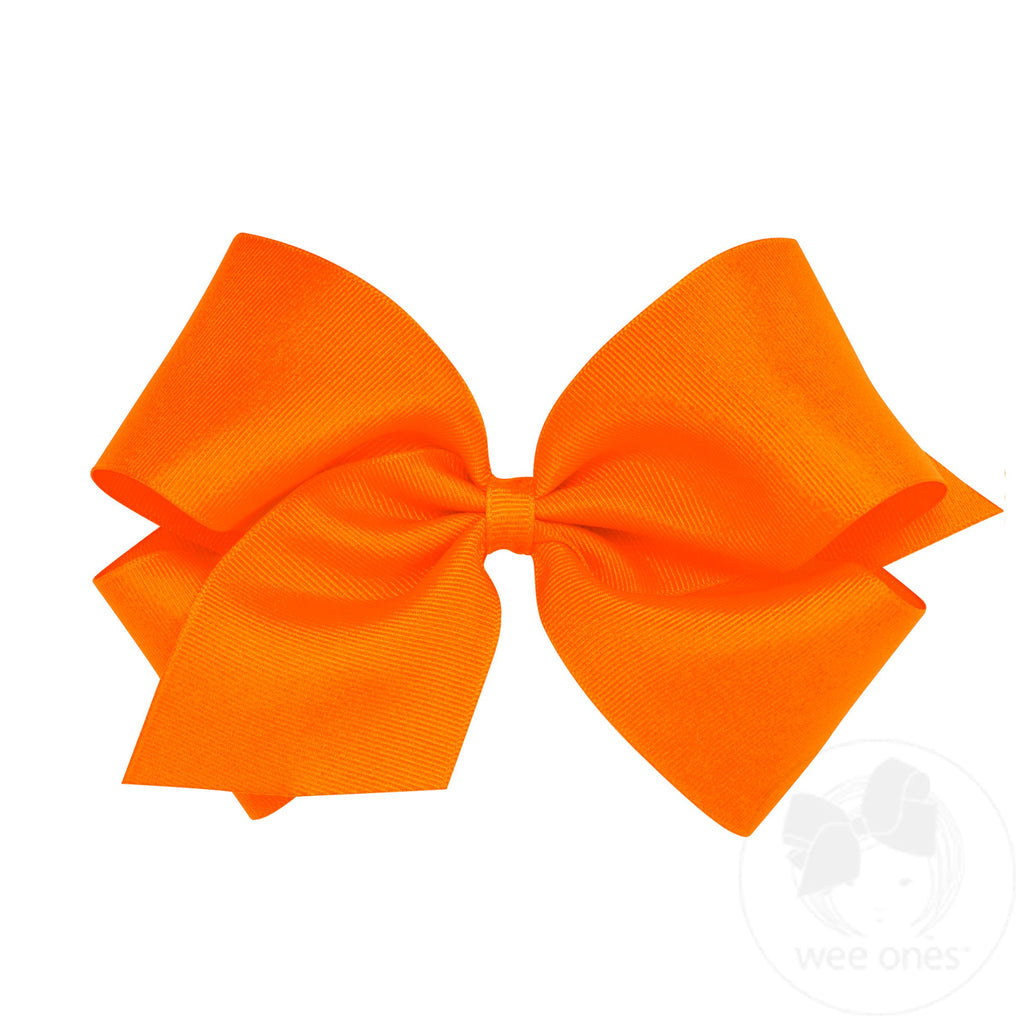 King grosgrain Bow Orange
