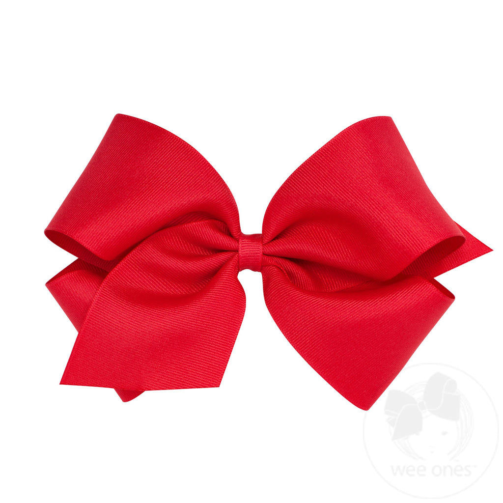 King grosgrain Bow Red
