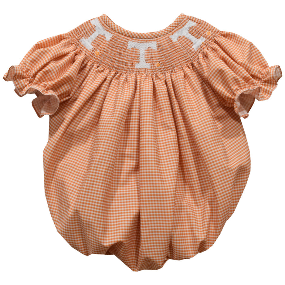 Olivia Bishop Dress Tennessee Vols Smocked Orange Gin