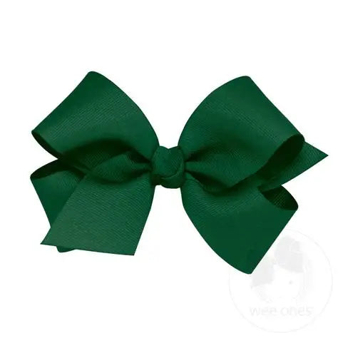 Medium grosgrain Bow Hunter Green
