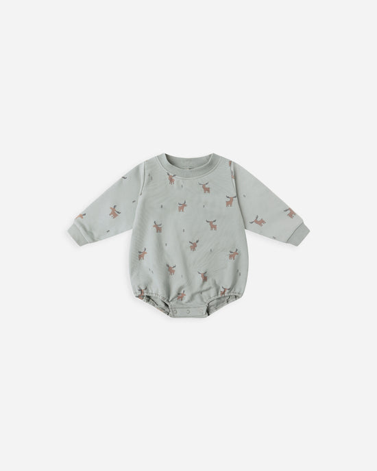 CREWNECK BUBBLE ROMPER || MOOSE