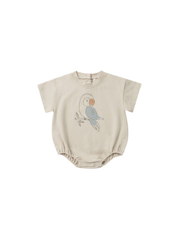 Relaxed Bubble Romper- Parrot