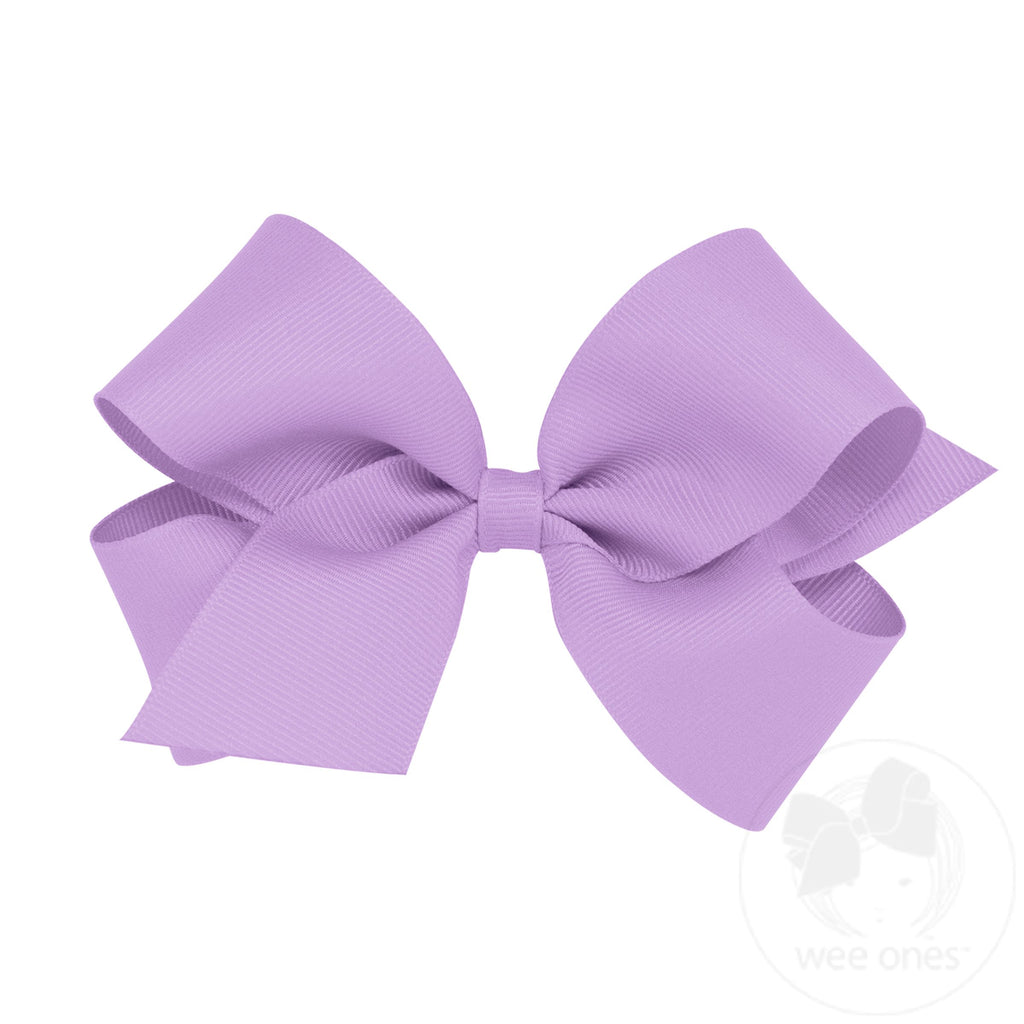 Medium Grosgrain Bow Light Orchid