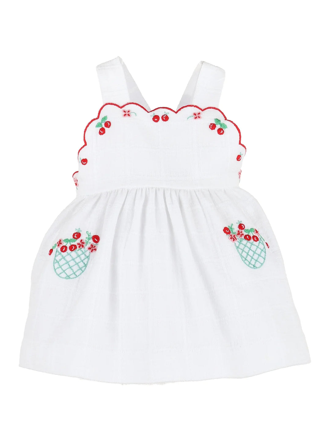 Summer Berries Sundress - White