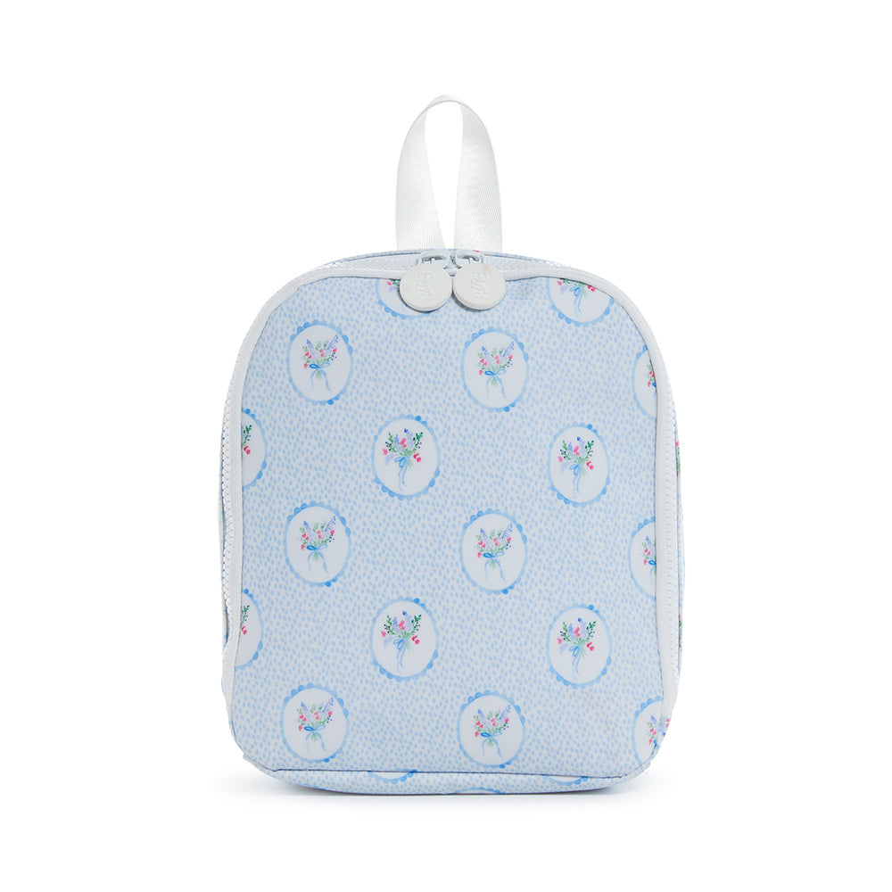 BRING IT Lunch Bag - FLORAL MEDALLION BLUE