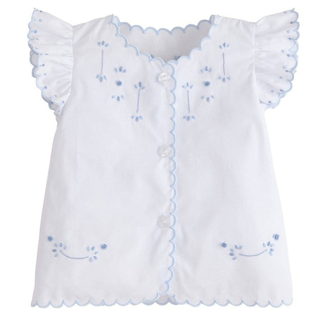Tea Blouse - Blue Floral