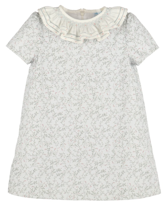 Willow Floral Smock Dress, Blue