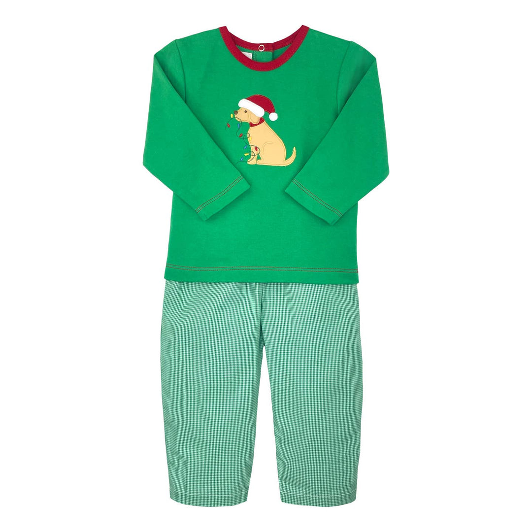 Boy Christmas Dog Top & Pant Set