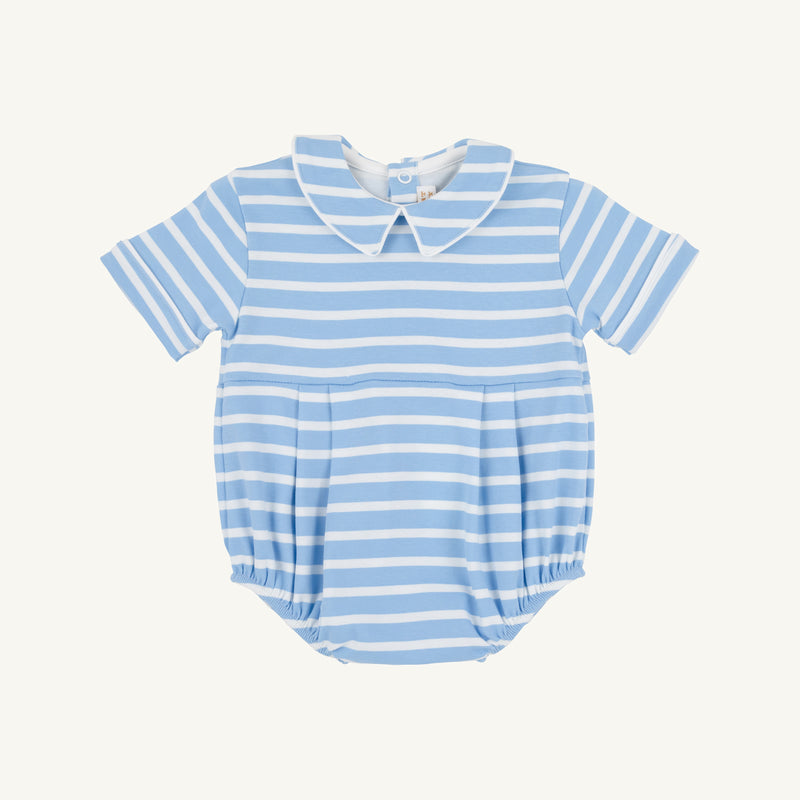 Bradford Bubble - Sarasota Sky Stripe/Worth Ave White