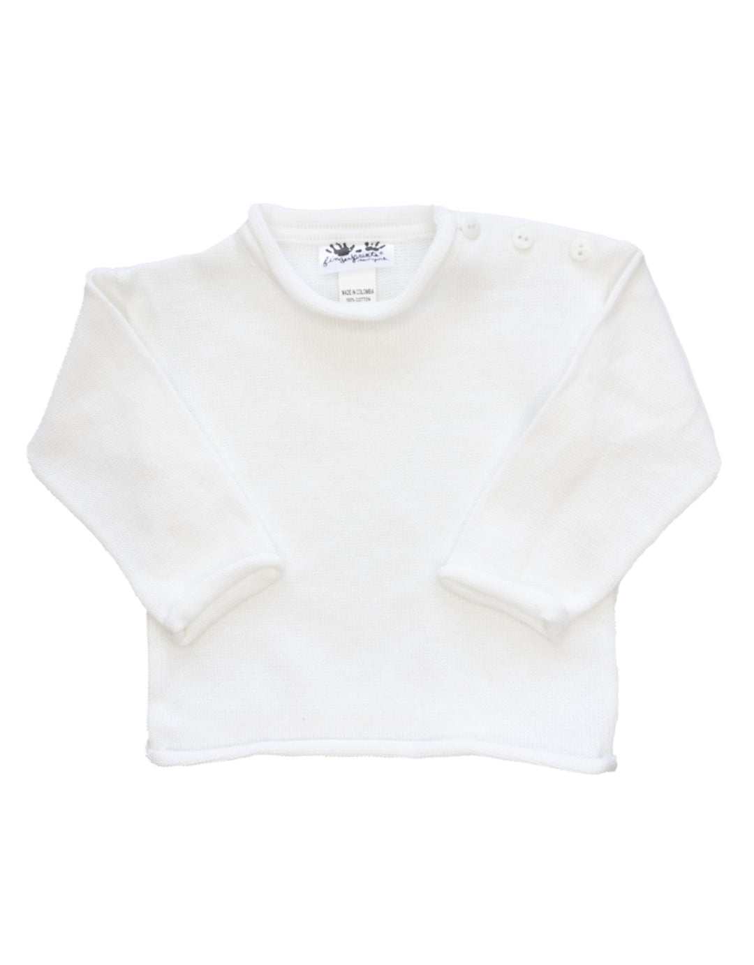 White Rollneck Sweater