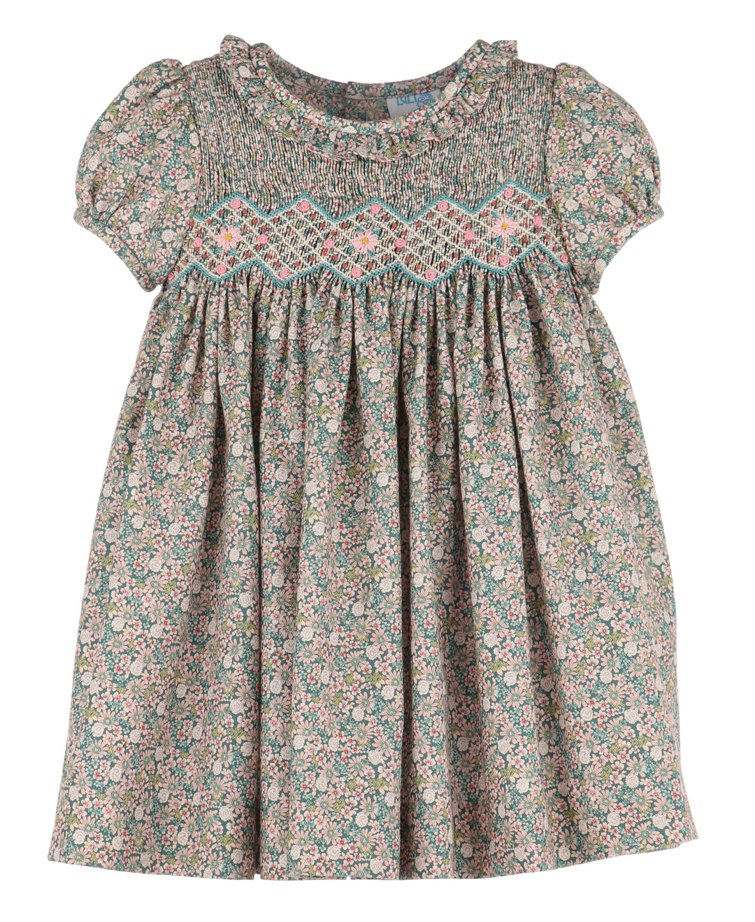 Forest Floral Smocked Dress