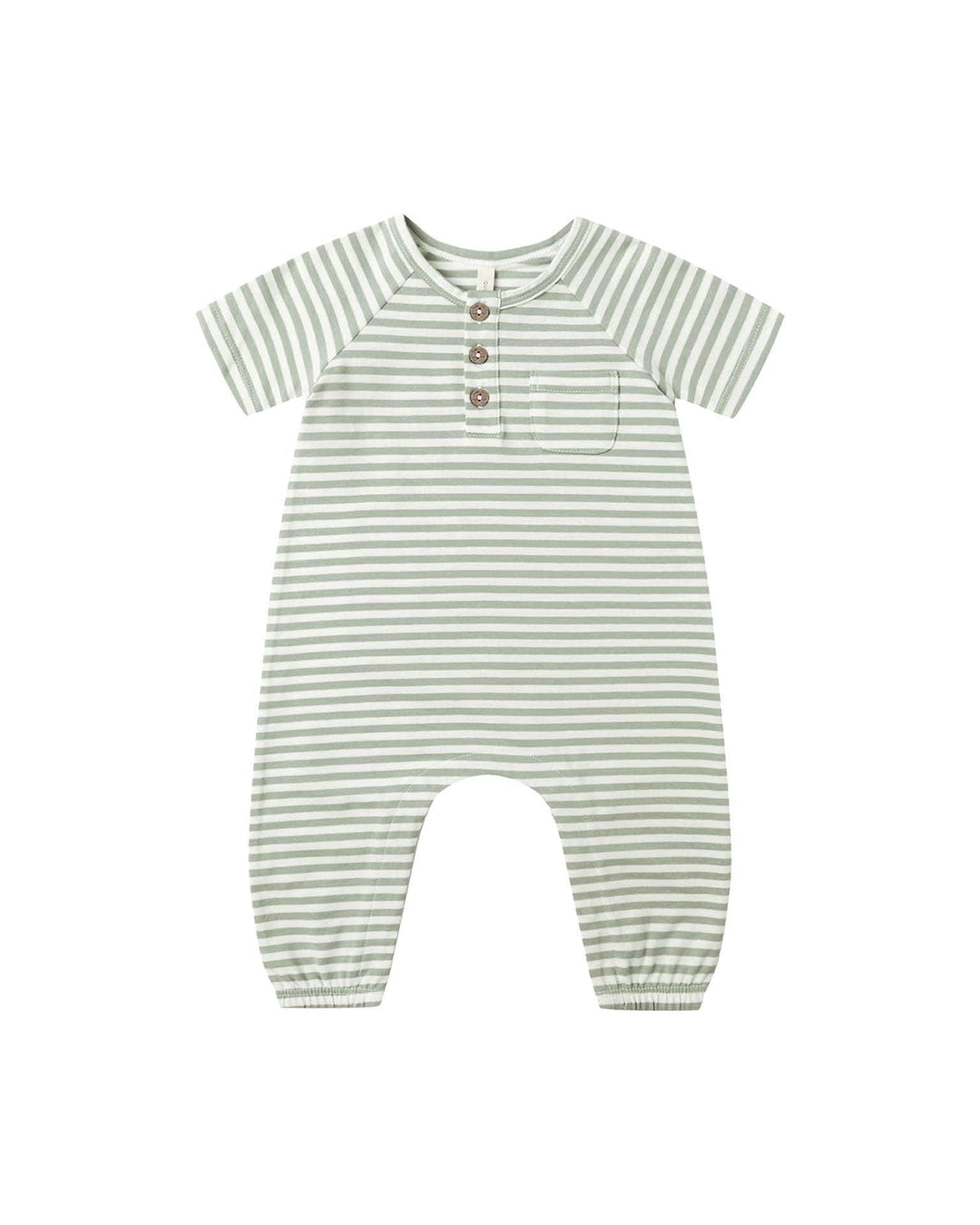 SHORT SLEEVE JUMPSUIT || FERN STRIPE