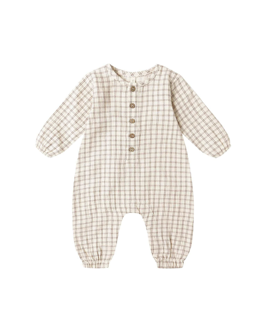 WOVEN JUMPSUIT || CEDAR CHECK
