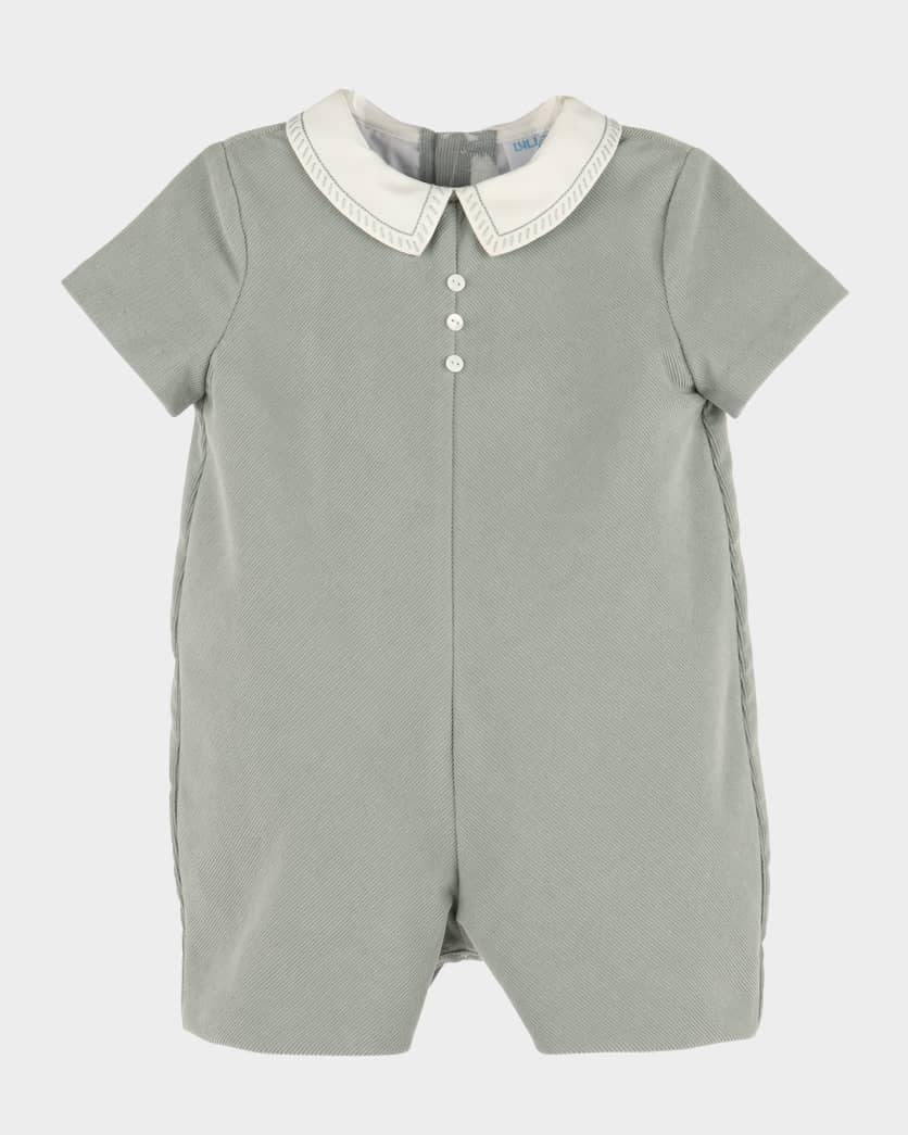 Boy's Corded Cotton Romper