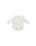 CREWNECK BUBBLE ROMPER || BROWN BEAR