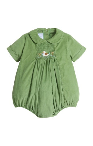 Chest Smocked Bubble - Mallard