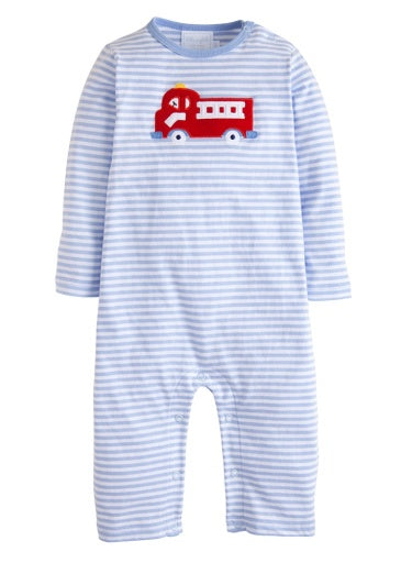 Applique Romper - Fire Truck