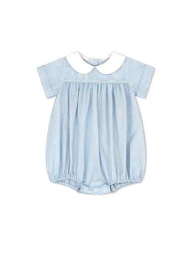 Covington Bubble- Blue Minigingham