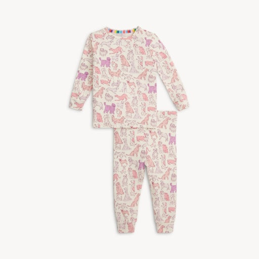 PINK IT'S A PAW-TY RF L/S PJ