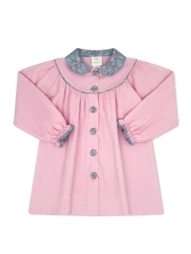 Collette Dress- Princeton Pink Corduroy, Middletown Floral
