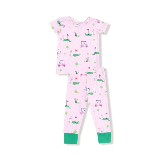 Dog Gone Golf - Pink - S/S Loungewear Set