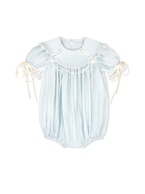 Donahue Bubble- Blessing Blue Batiste w/ Ecru Lace