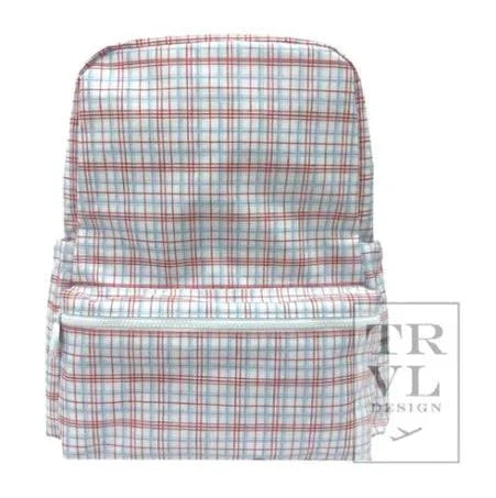 Backpacker- Plaid Red