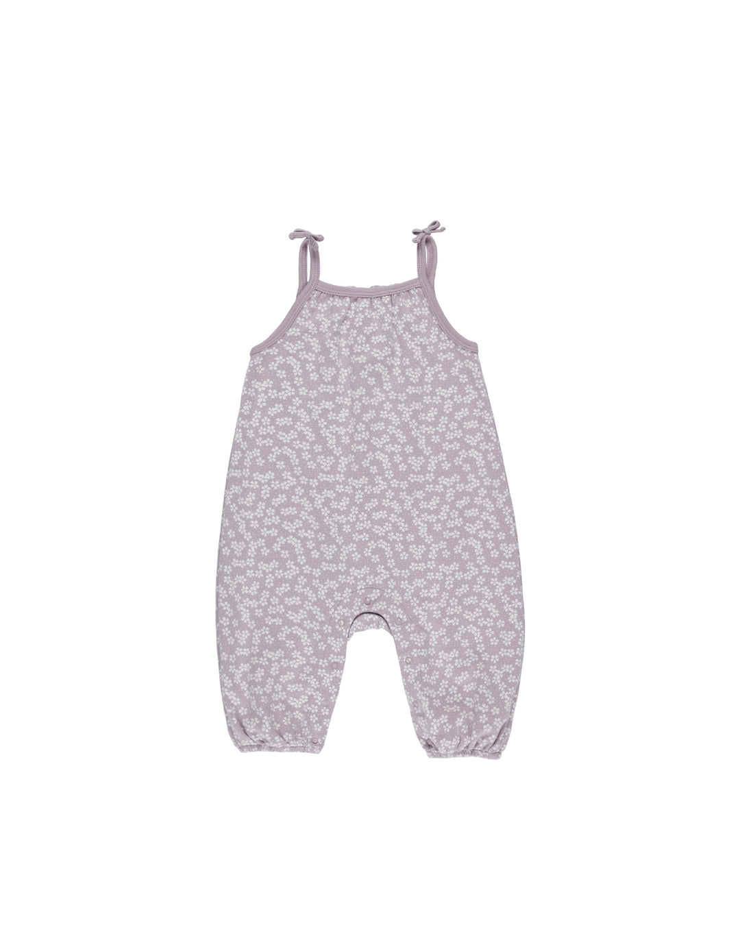 Smock Jumpsuite- Lavender Ditsy